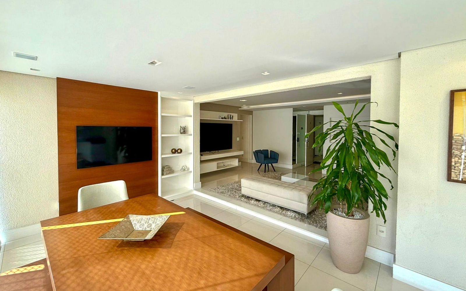 Sala de estar com plantas